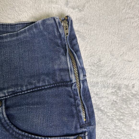 Spanx The Signature Straight Jeans Womens 29 Pull On Side Zip Comfort Staple - Picture 4 of 11